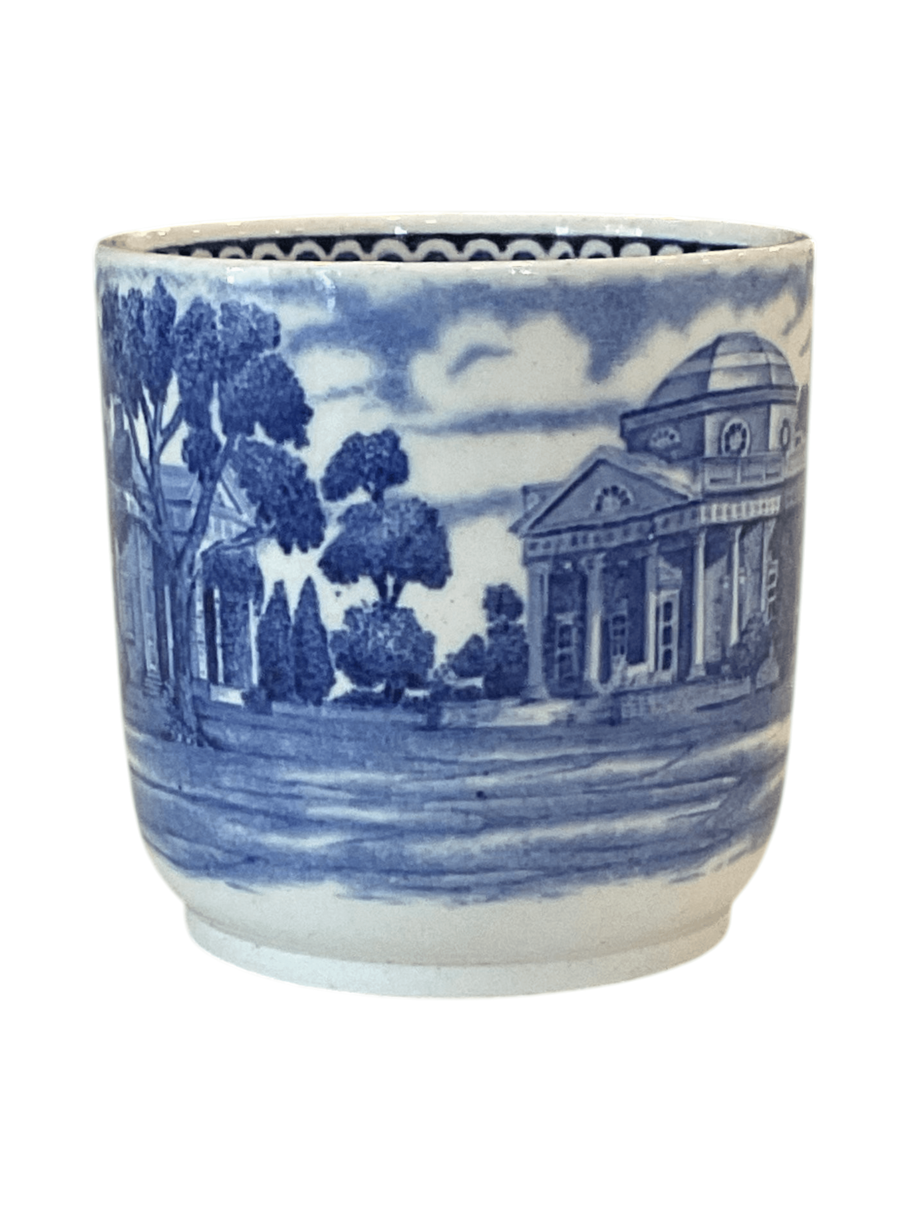 Wedgwood Monticello Blue and White Demitasse Cup - Thumbnail 3