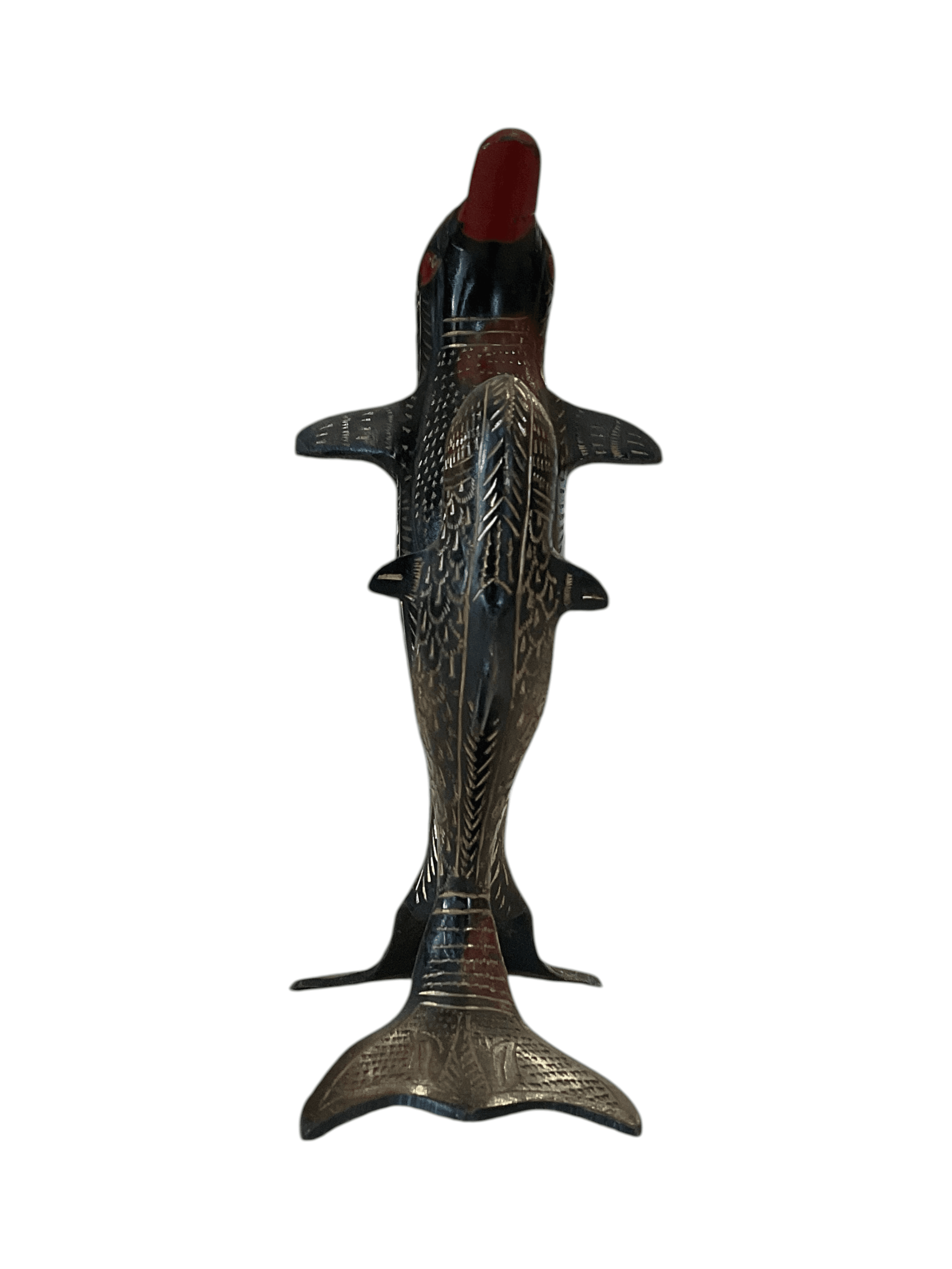 Set of 2 Brass Dolphin Figurines Set - Thumbnail 3