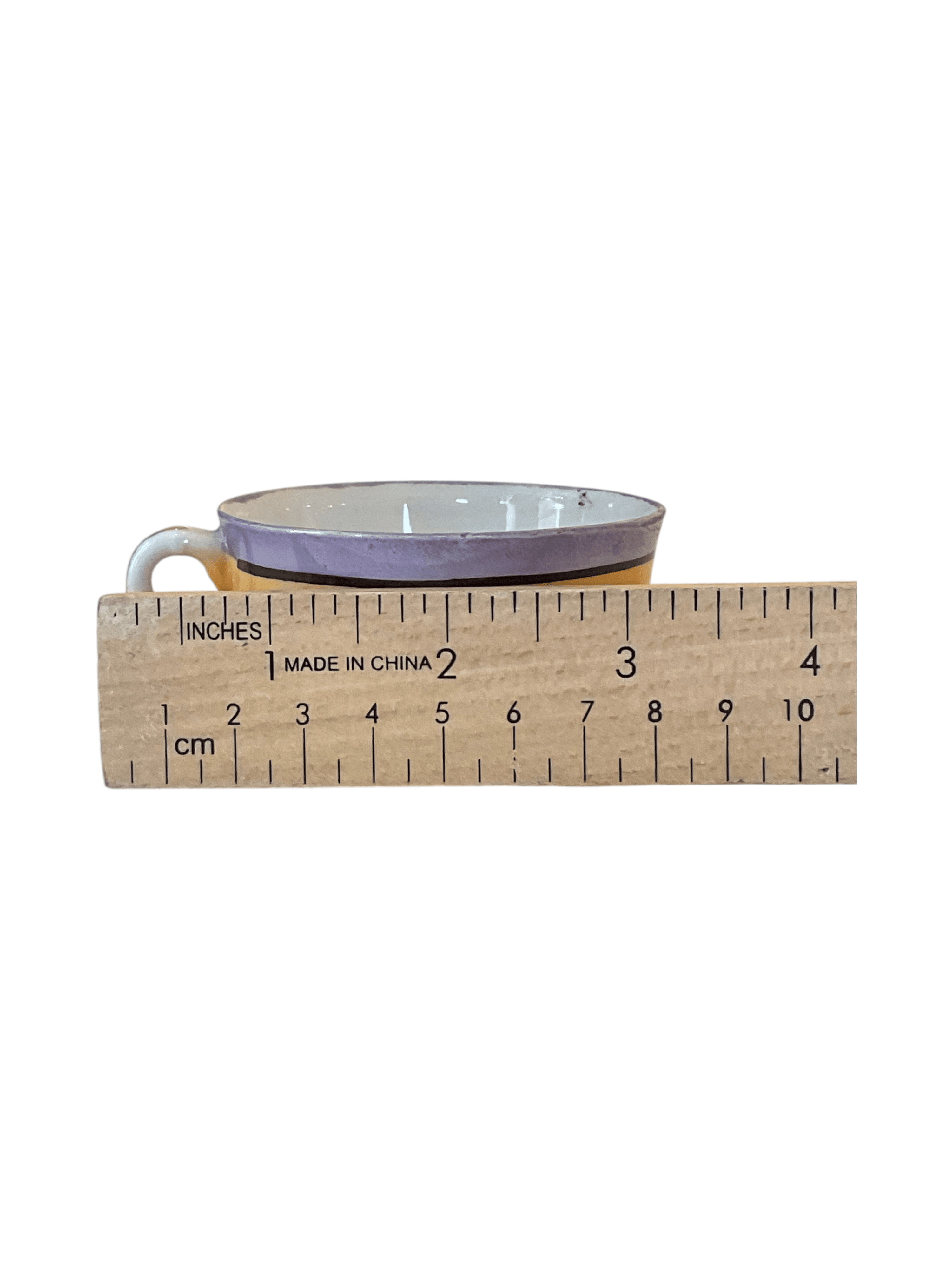 Vintage Hand-Painted Ceramic Teacup with Scenic Design - Thumbnail 6