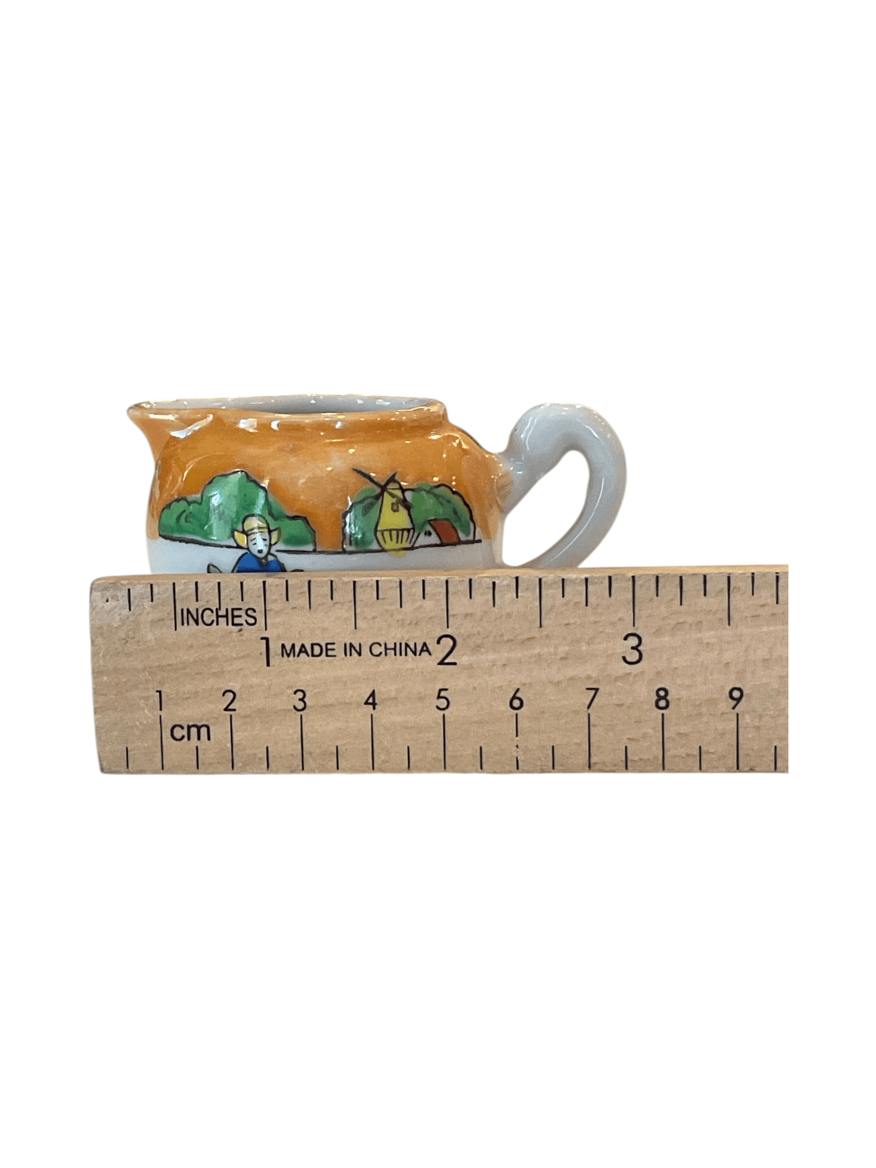Vintage Hand-Painted Ceramic Creamer - Thumbnail 6