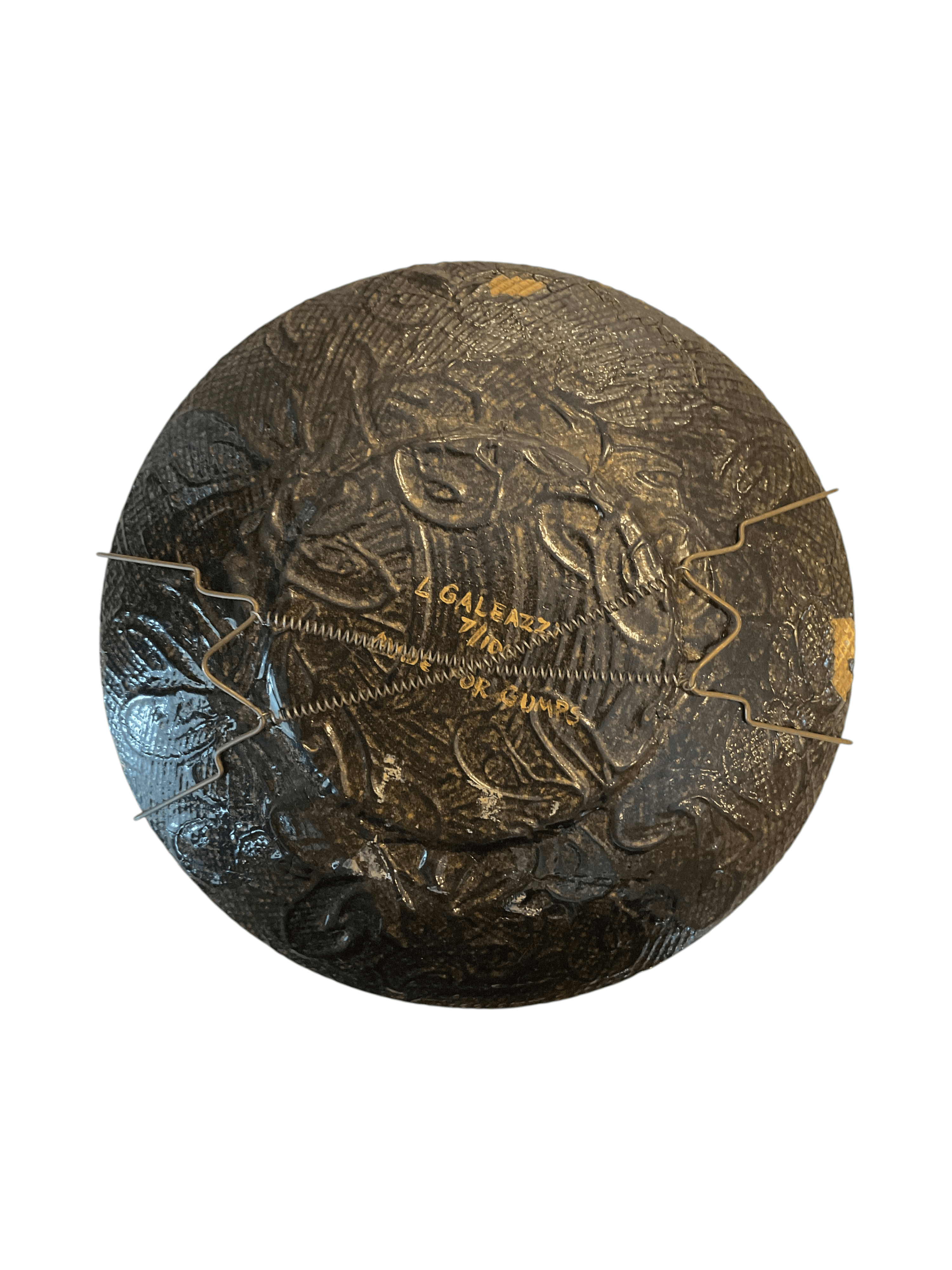 Decorative Gold Leaf Pattern Plate 12" - Thumbnail 4