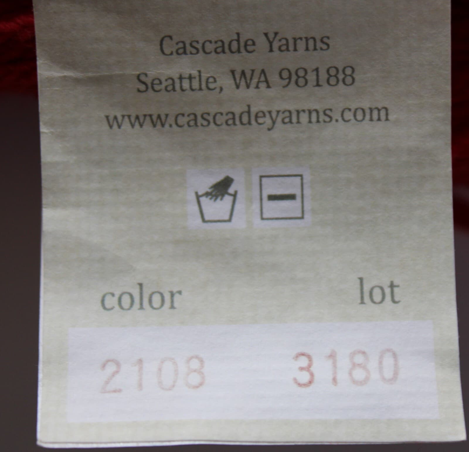 Cascade Yarn Cloud Red Col 2108 70% Merino 30% Baby Alpaca 100gr 164yd - Thumbnail 5