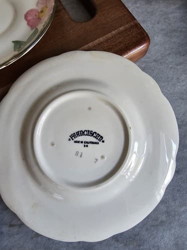 Franciscan Desert Rose (4) Bread & Butter Plates 6” (2) Saucers USA - Thumbnail 7