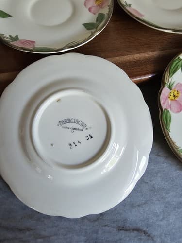 Franciscan Desert Rose (4) Bread & Butter Plates 6” (2) Saucers USA - Thumbnail 6