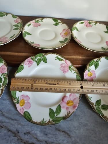 Franciscan Desert Rose (4) Bread & Butter Plates 6” (2) Saucers USA - Thumbnail 2