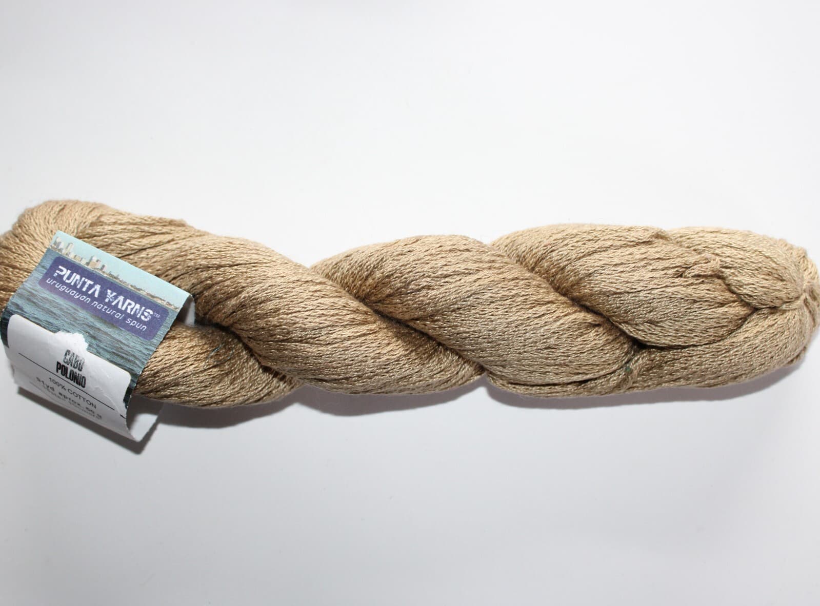 Punta Yarns Cabo Polonio Col SOL519 Gold 100% Cotton 50gr 91yd