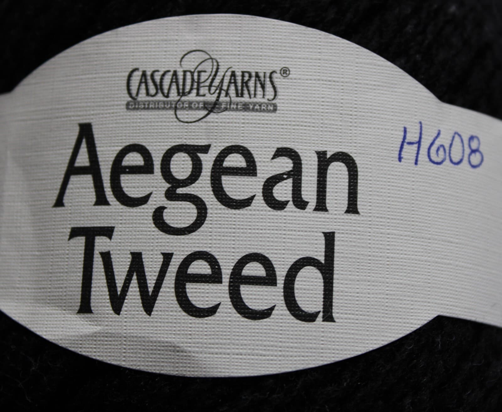 Cascade Yarn Aegean Tweed Col 04 Black 100% Organic Wool 100gr 328yd - Thumbnail 3