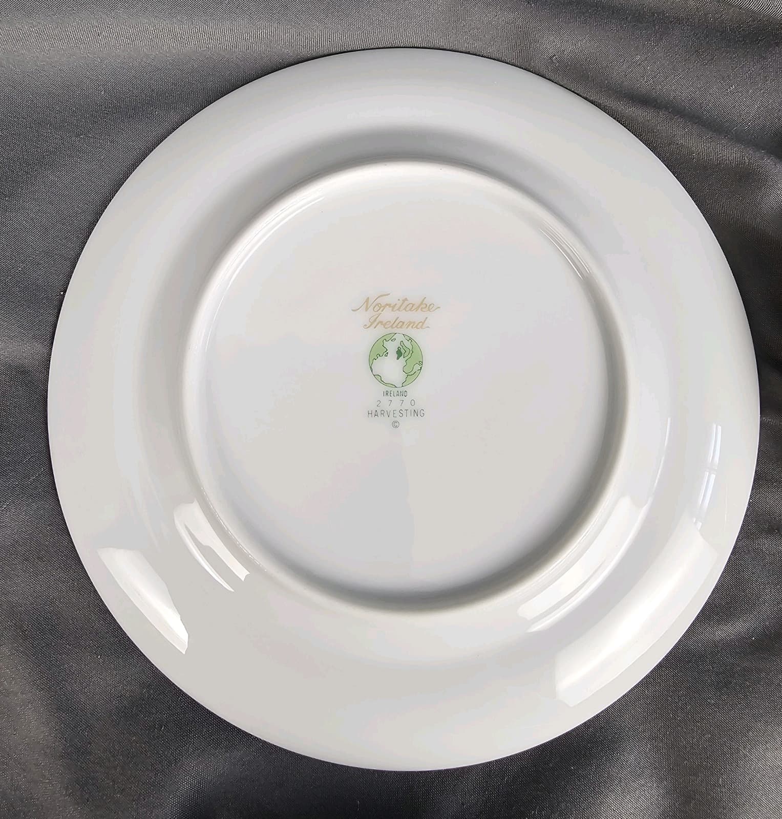 Vintage Noritake Ireland Harvesting 2770 (4) Bread Plates W Flowers & Fruit 6.25 - Thumbnail 3