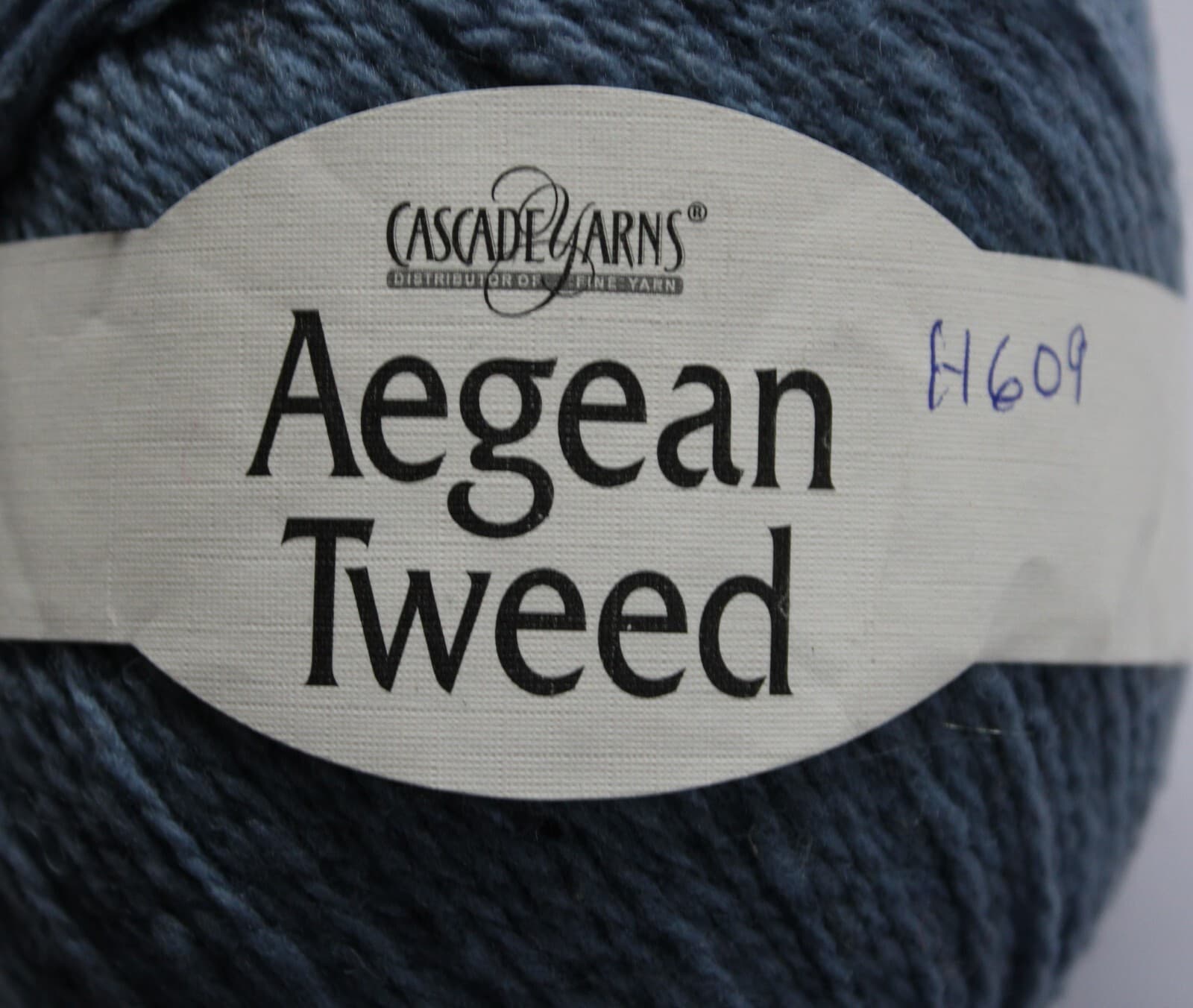 Cascade Yarn Aegean Tweed Col 15 Denim Blue 100% Organic Wool 100gr 328yd - Thumbnail 3
