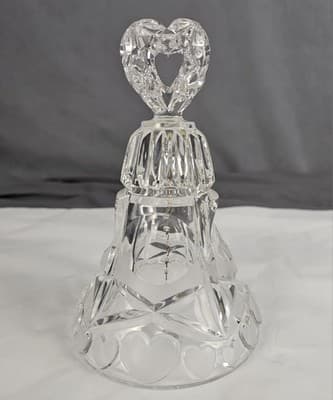 Echt Bleikristall Lead Crystal Happy Anniversary Heart Large 7" x 4.5"