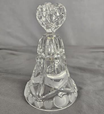 Echt Bleikristall Lead Crystal Happy Anniversary Heart Large 7" x 4.5" - Thumbnail 4