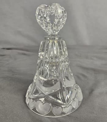 Echt Bleikristall Lead Crystal Happy Anniversary Heart Large 7" x 4.5" - Thumbnail 3
