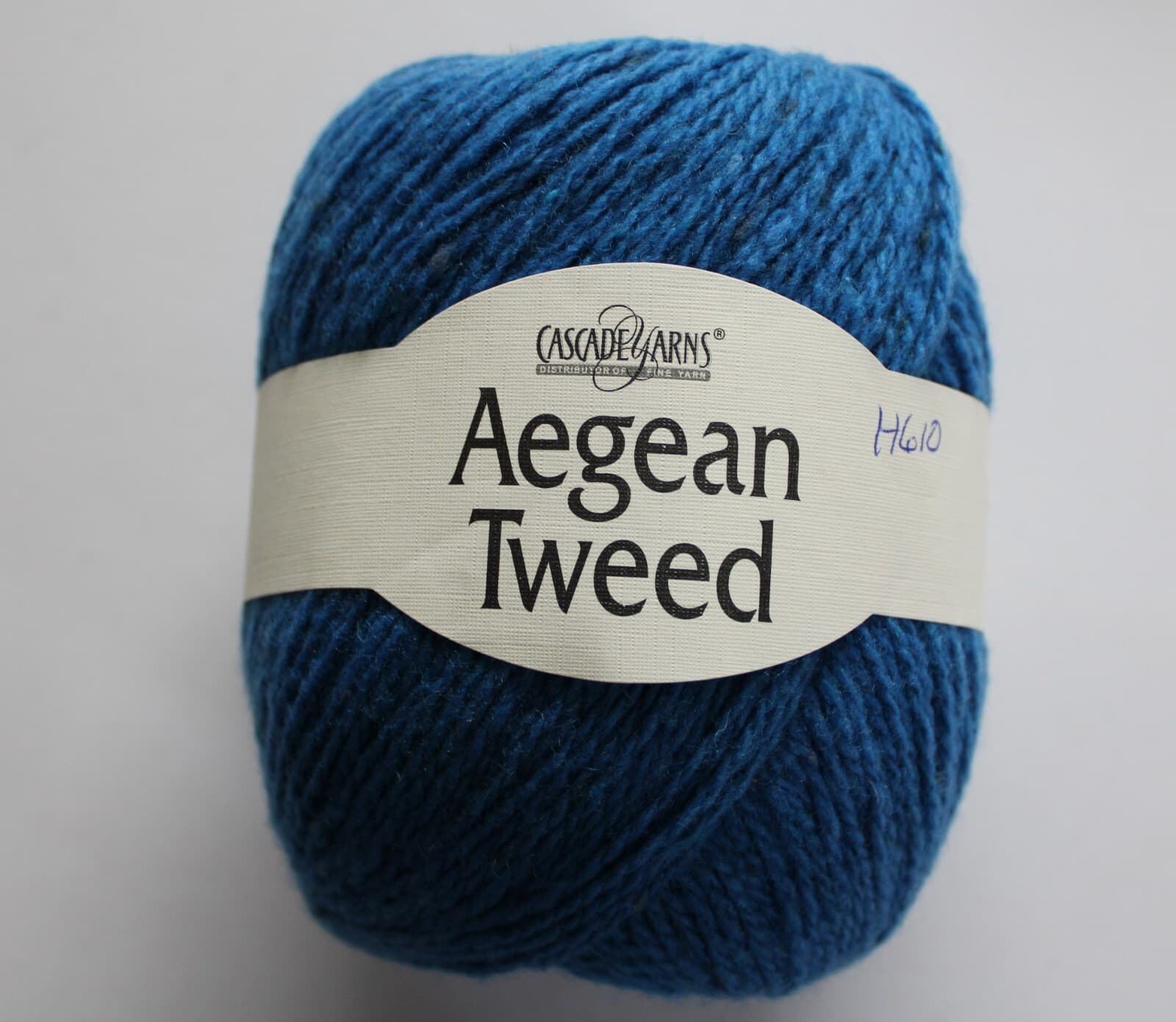 Cascade Yarn Aegean Tweed Col 16 Blue 100% Organic Wool 100gr 328yd