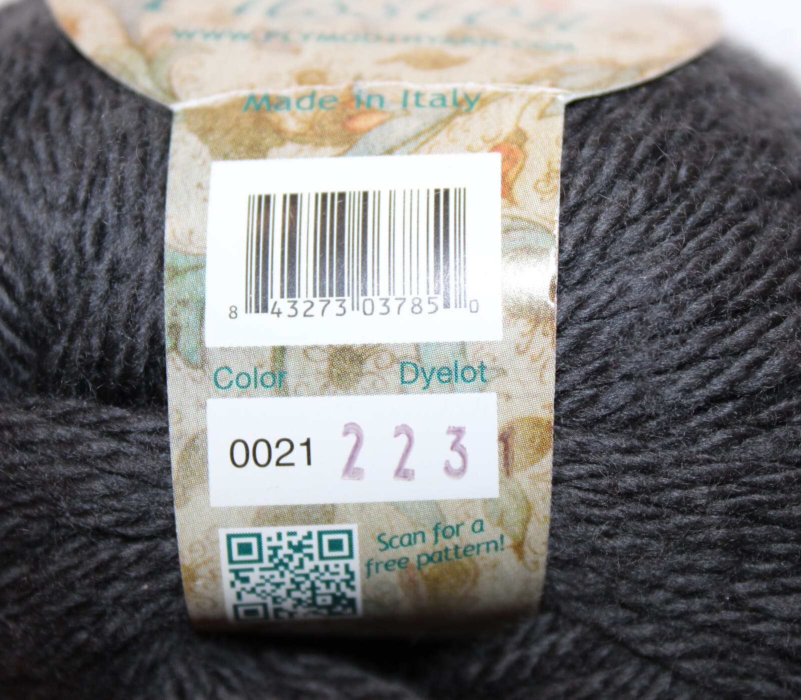 Cashmere Passion Yarn Plymouth 80% Merino 20% Cashmere Col 0021 Gray 50g 164yd - Thumbnail 3
