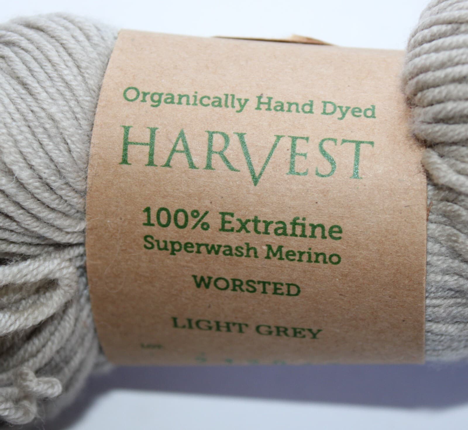 Feza Yarn Harvest 100% Extrafine Superwash Merino Col Light Gray 225yd - Thumbnail 4