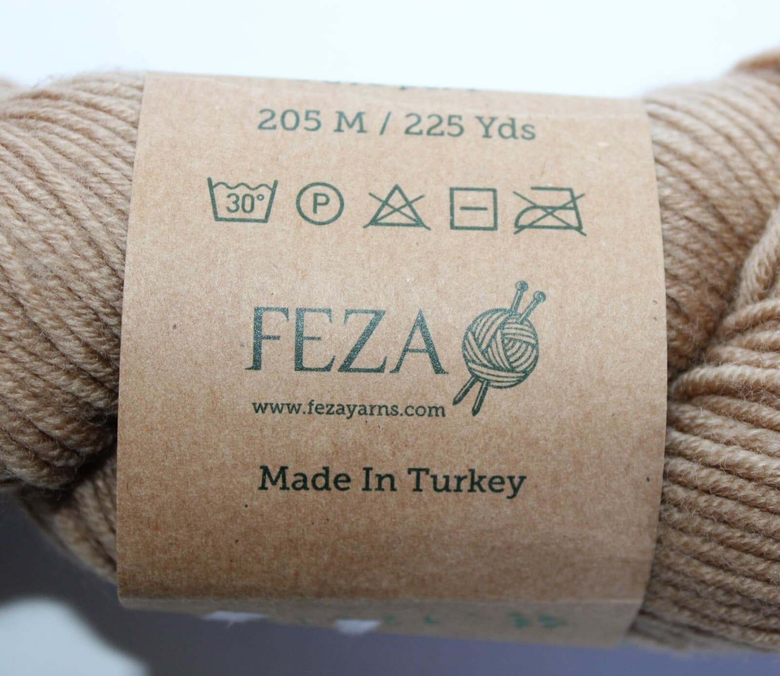 Feza Yarn Harvest 100% Extrafine Superwash Merino Col Hazelnut 225yd - Thumbnail 5
