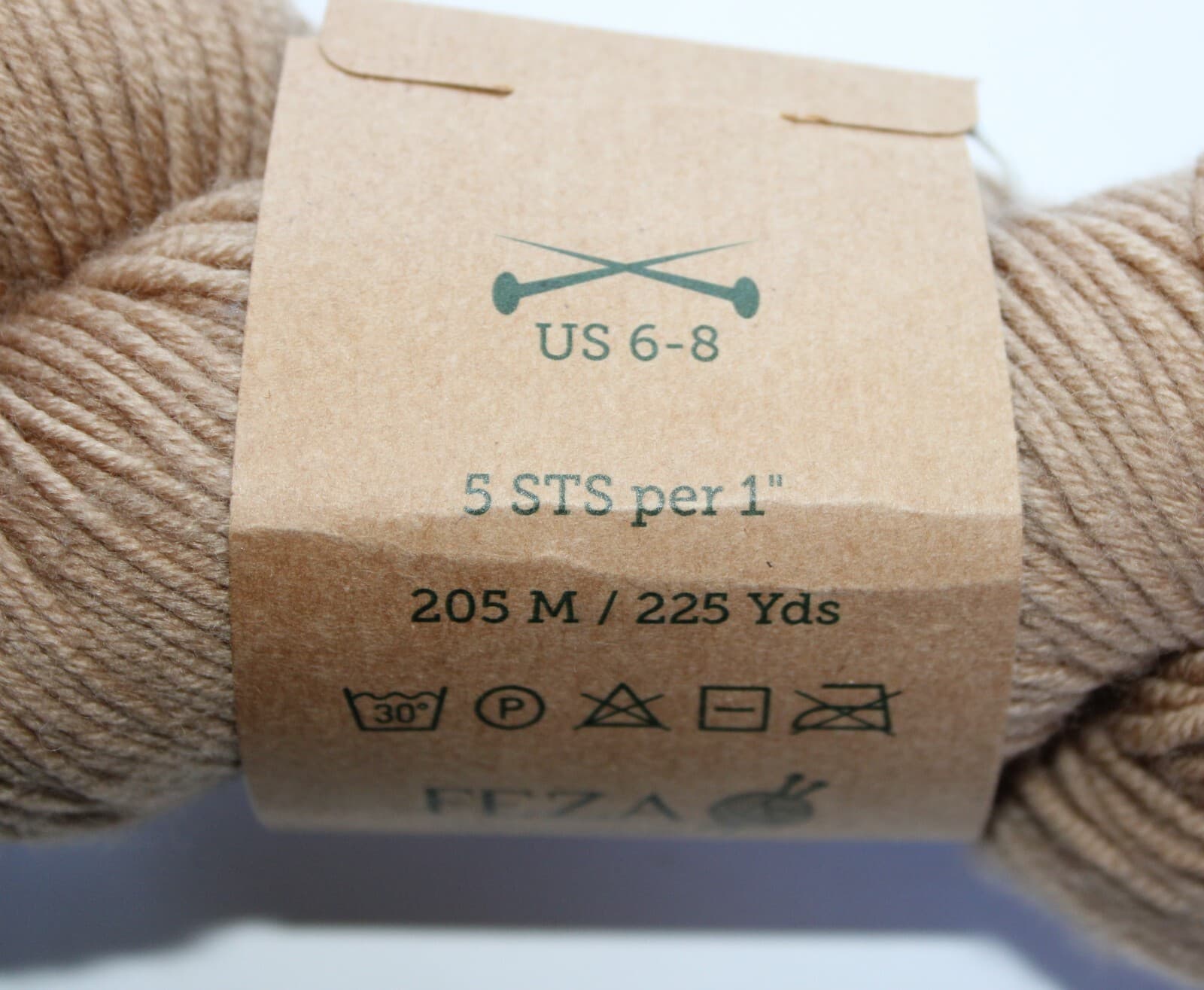 Feza Yarn Harvest 100% Extrafine Superwash Merino Col Hazelnut 225yd - Thumbnail 4