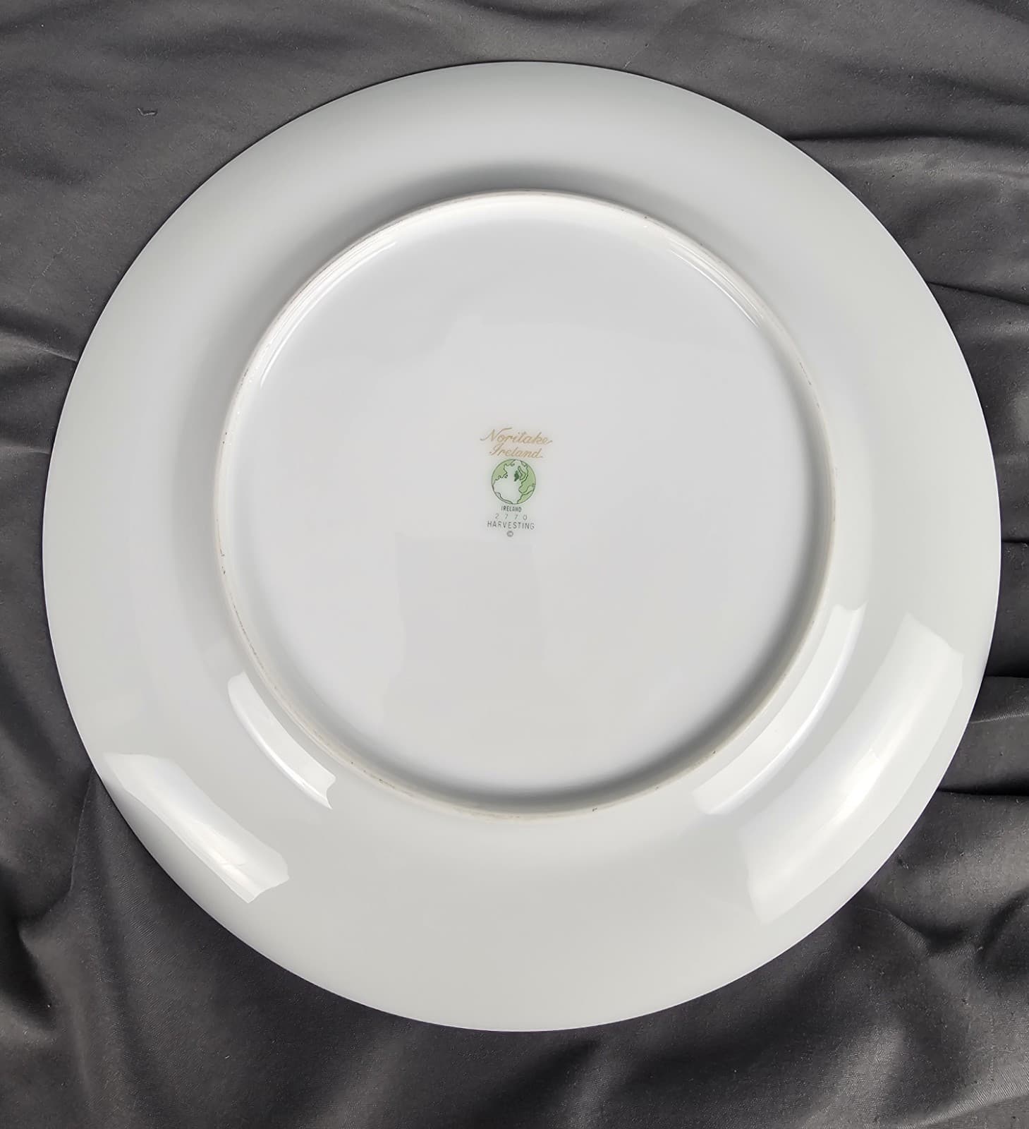 Vintage Noritake Ireland Harvesting 2770 Dinner Plate Flowers & Fruit 10.5" - Thumbnail 3