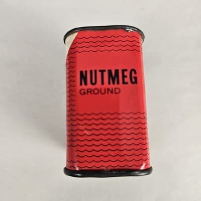 Vintage Frank's Ground Nutmeg Container Metal Slide Top 29¢ - Thumbnail 7