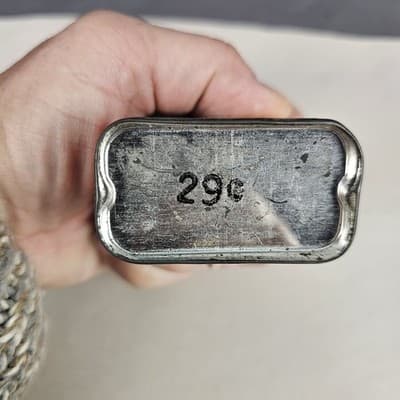 Vintage Frank's Ground Nutmeg Container Metal Slide Top 29¢ - Thumbnail 8