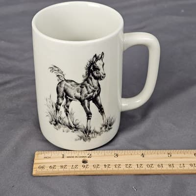 Otagiri Baby Horse Foal Ceramic Coffee Tea Cup Japan Vintage 1970s Excellent - Thumbnail 5