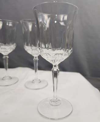 St. George American Heritage 4 Crystal Wine Glasses Long Stemware Water Goblet - Thumbnail 7