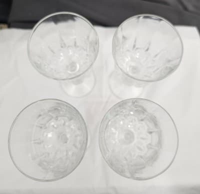 St. George American Heritage 4 Crystal Wine Glasses Long Stemware Water Goblet - Thumbnail 8