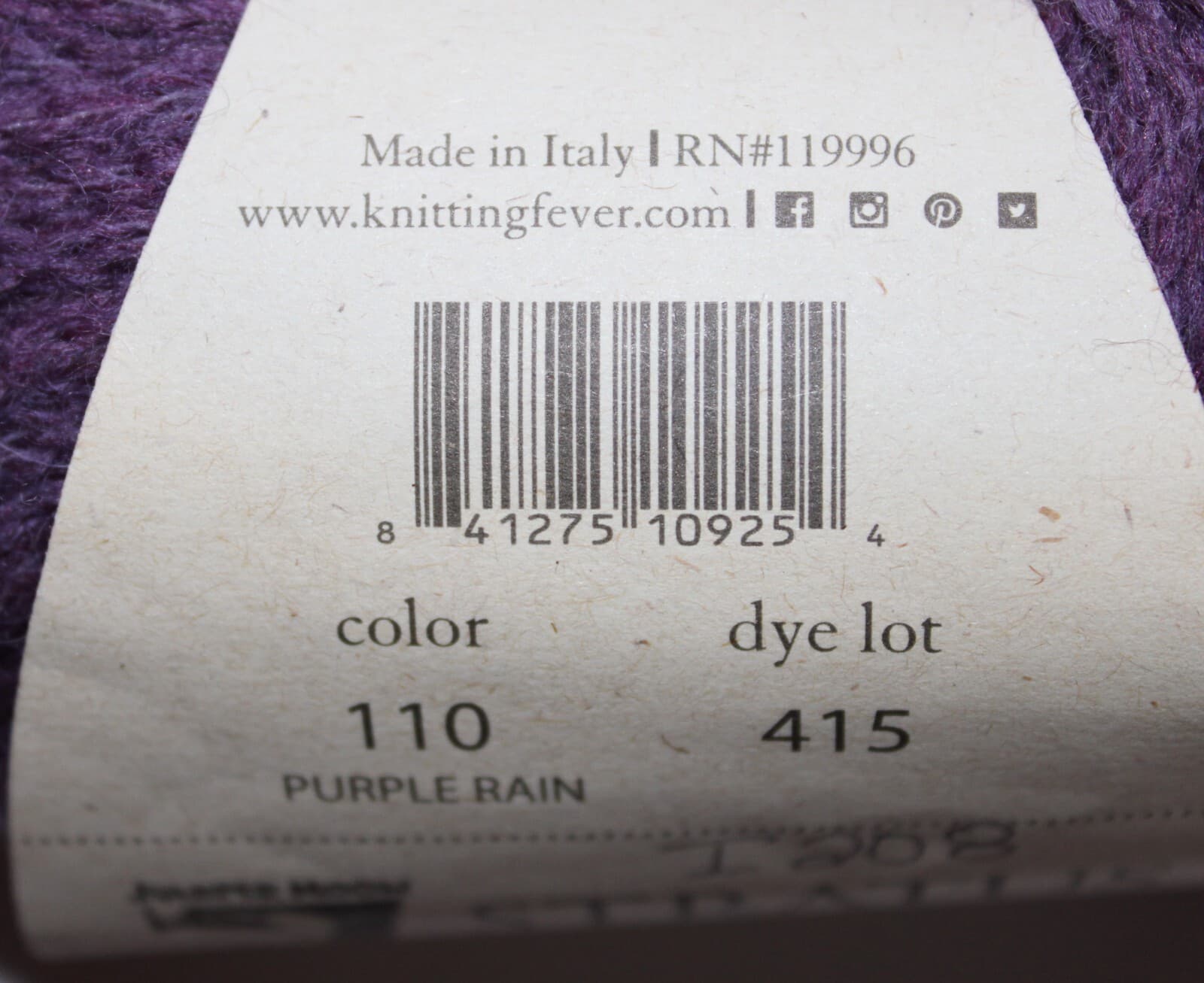 Juniper Moon Farm Yarn Stratus Col 110 Purple Wool Yak Alpaca nylon 1.76oz 142yd - Thumbnail 4