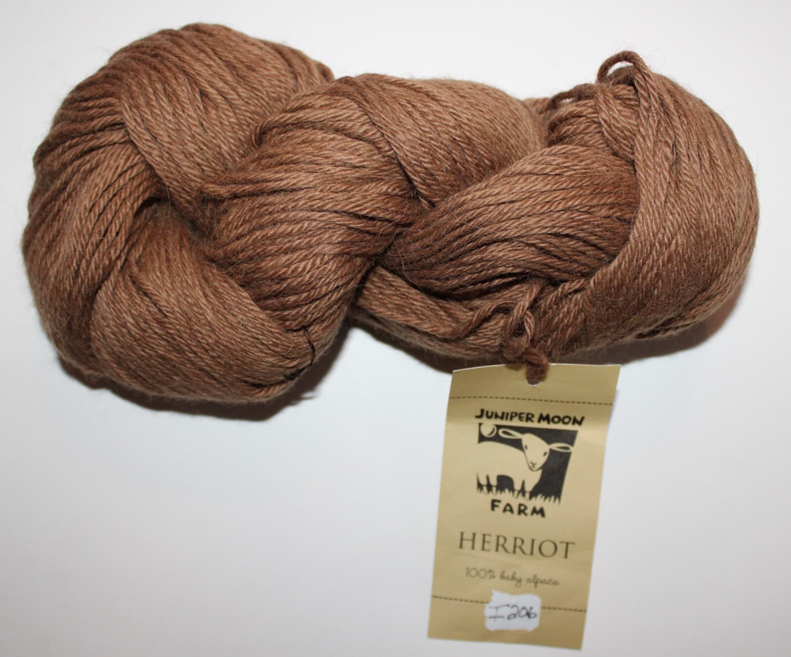 Juniper Moon Farm Yarn Herriot Col 3 Tan 100% Baby Alpaca 3.5oz 218yd