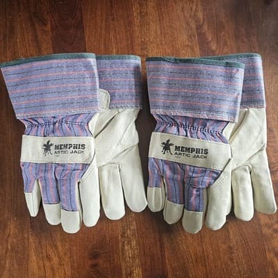 2 Pairs MCR Arctic Jack Gloves M Premium A Grade Pigskin Ins Leather Safety Cuff