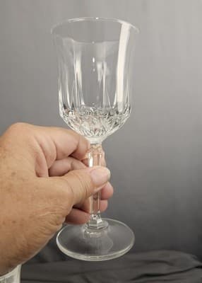 St. George American Heritage 4 Crystal Wine Glasses Long Stemware Water Goblet - Thumbnail 3