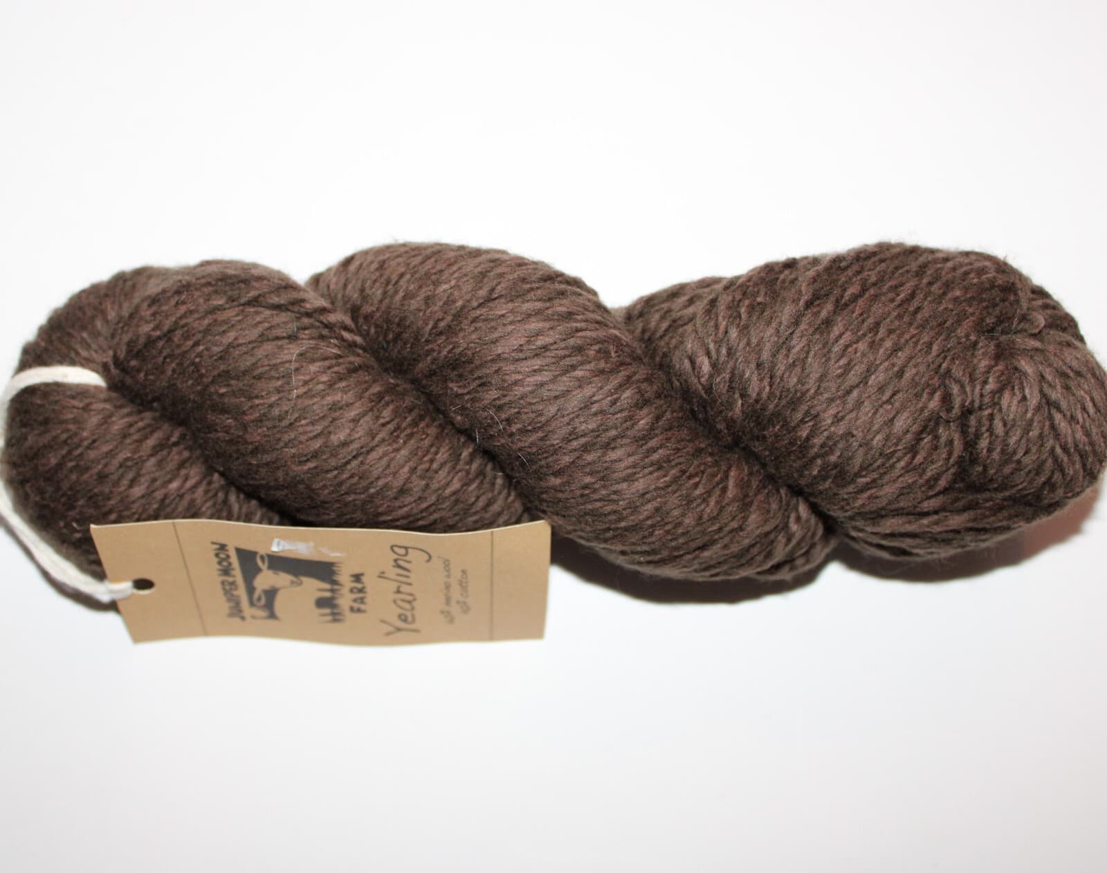 Juniper Moon Farm Yarn Yearling Col 17 Brown 60% Merino 40% Cotton 3.5oz 109yd