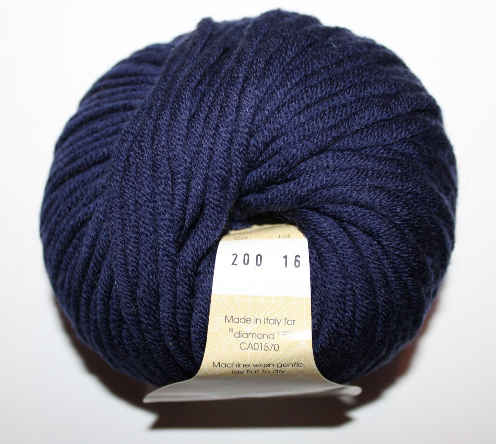 Diamond Luxury Mega Merino Yarn, 100% Merino Wool, Col 200 Blue 100gr 90m