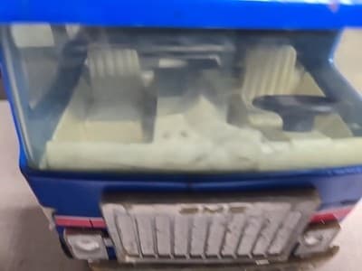 Nylint GMC Astro 18-Wheeler Tractor Trailer Pressed Steel Blue White Red - Thumbnail 19