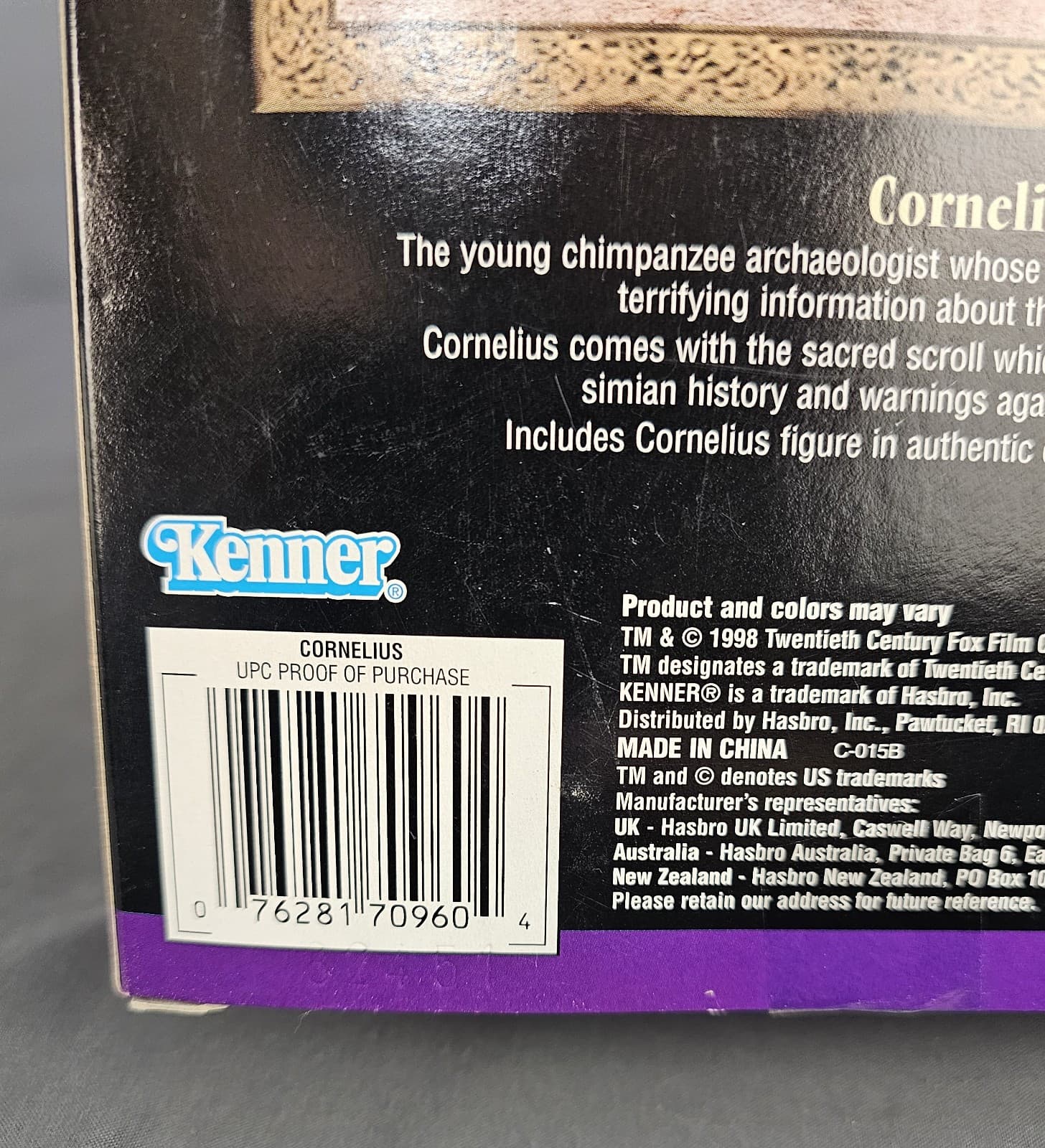 1998 New MIB Kenner Planet of the Apes Cornelius 12" - Thumbnail 5