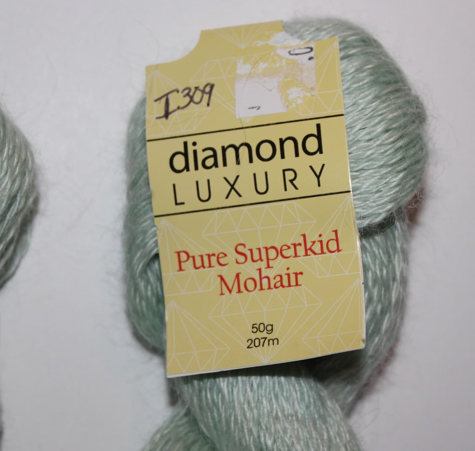 Diamond Luxury Pure 100% Superkid Mohair Yarn Col 1503 Green 50gr 207m - Thumbnail 2