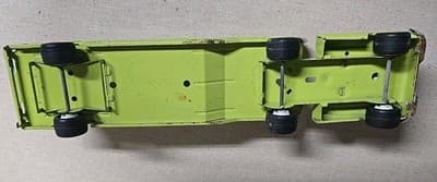 Vintage Tonka Pressed Steel Green Auto Transport Car Carrier Hauler Semi - Thumbnail 10
