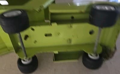 Vintage Tonka Pressed Steel Green Auto Transport Car Carrier Hauler Semi - Thumbnail 7