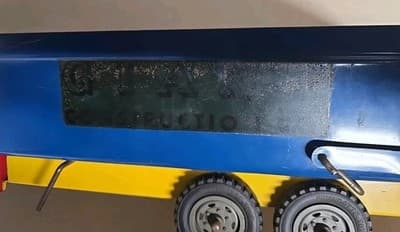 VINTAGE ALL ORIGINAL WYANDOTTE PRESSED STEEL TRUCK WITH DUMP BED - Thumbnail 12