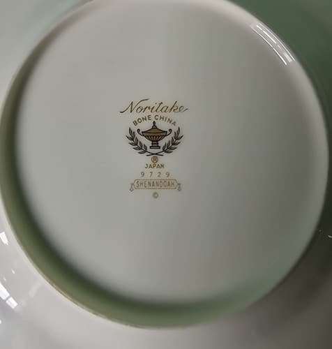 4 Noritake Shenandoah 9729 Platinum Ivory Bone China Bread Plates Mint 6 3/8" - Thumbnail 6