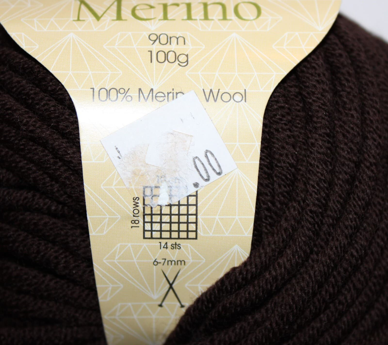 Diamond Luxury Mega Merino Yarn, 100% Merino Wool, Col 530 Brown 100gr 90m - Thumbnail 5