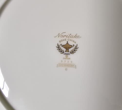 Set Of 4 Noritake Shenandoah 9729 Platinum Rim Ivory Bone China Salad Plate 8.25 - Thumbnail 6
