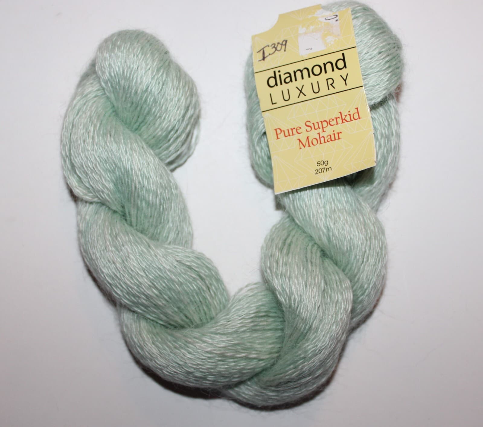 Diamond Luxury Pure 100% Superkid Mohair Yarn Col 1503 Green 50gr 207m