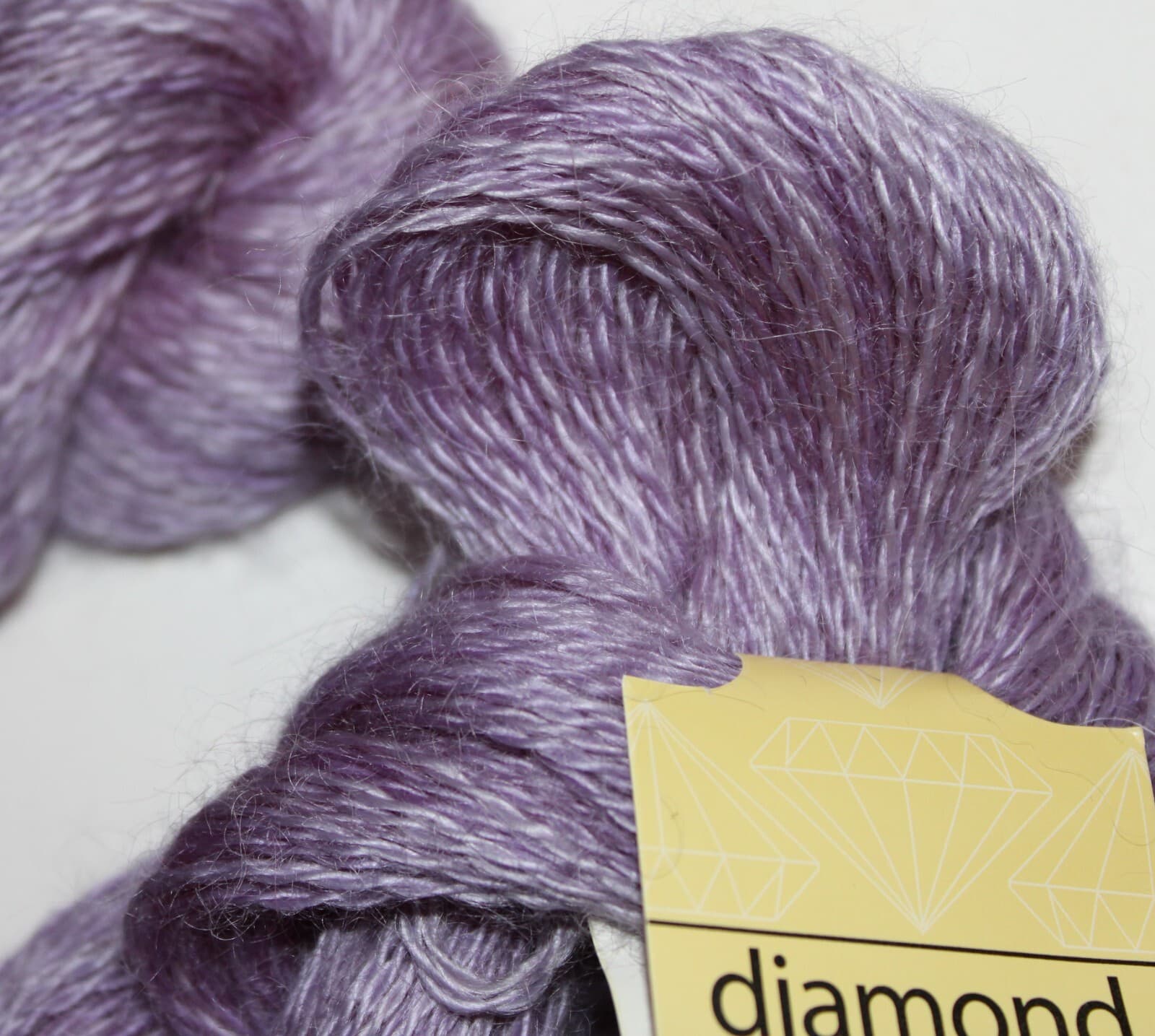 Diamond Luxury Pure 100% Superkid Mohair Yarn Col 1509 Purple 50gr 207m - Thumbnail 3