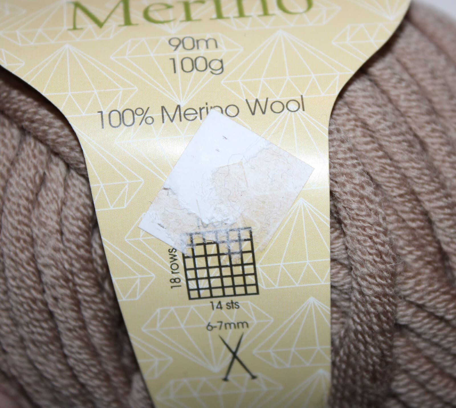 Diamond Luxury Mega Merino Yarn, 100% Merino Wool, Col 42 Tan 100gr 90m - Thumbnail 6