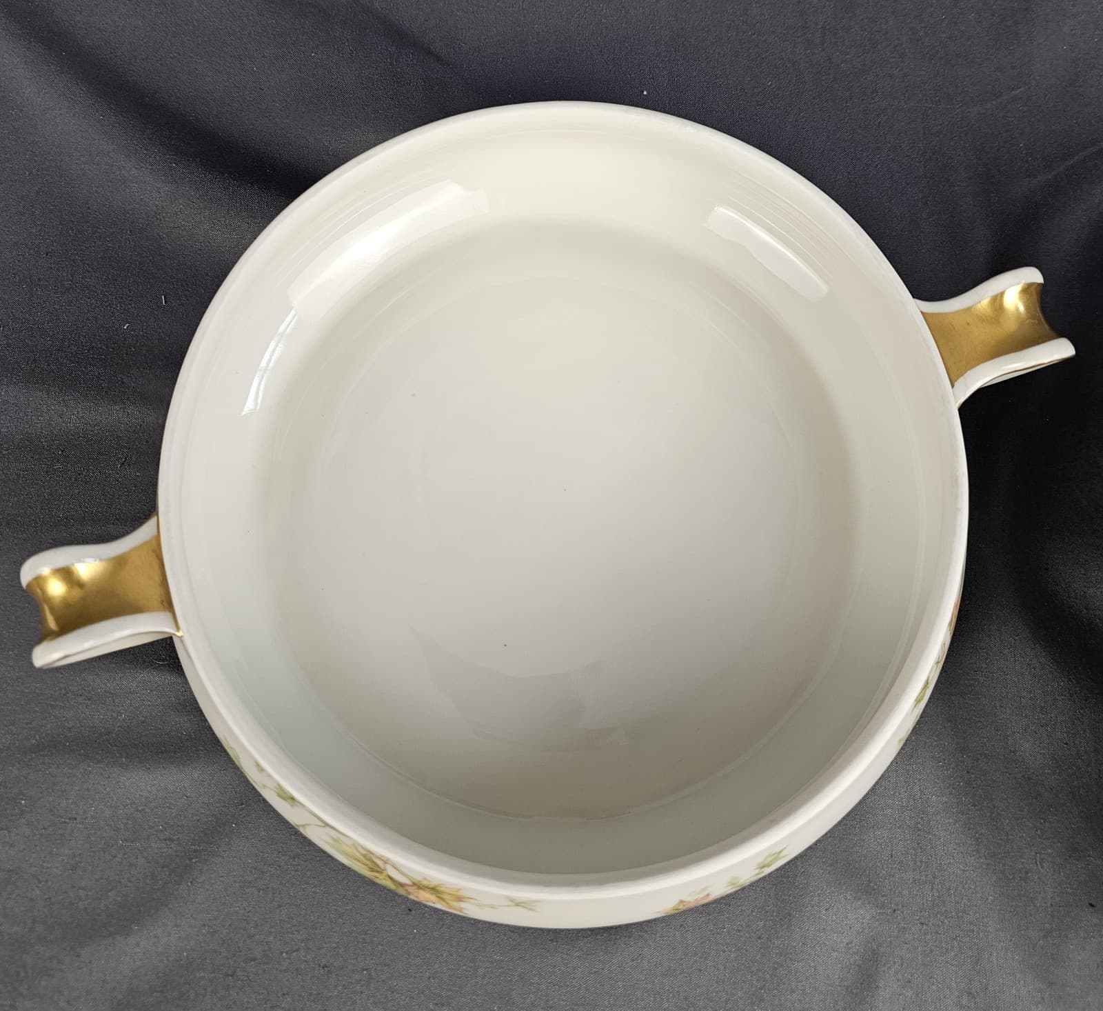 Antique HAVILAND & Co France Limoges Autumn Leaf Porcelain Casserole - Thumbnail 6