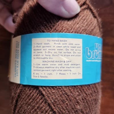 Yarns Brunswick Fore-N-Aft Sport Dark Coffee Acrylic 50gr, 175yds US5 - Thumbnail 6