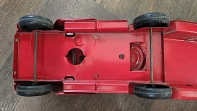Vintage 1950s Buddy L BLFD #3 Pressed Steel Extension Ladder Fire Truck 26" - Thumbnail 10