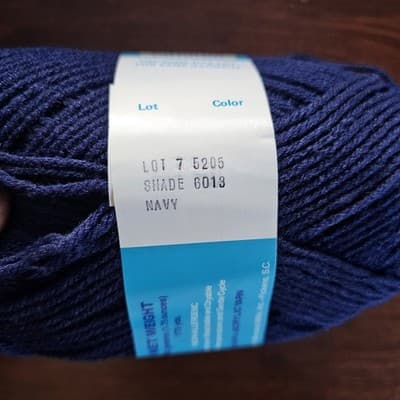 Yarns Brunswick Fore-N-Aft Sport Navy Acrylic 50gr, 175yds US5 - Thumbnail 5