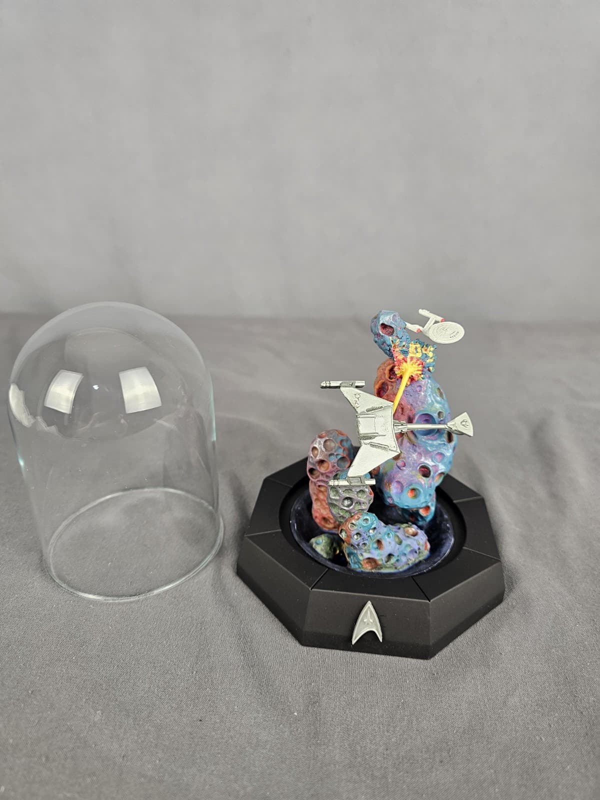 1996 Star Trek Klingon Encounter Sculpture Globe Dome Limited Ed Numbered